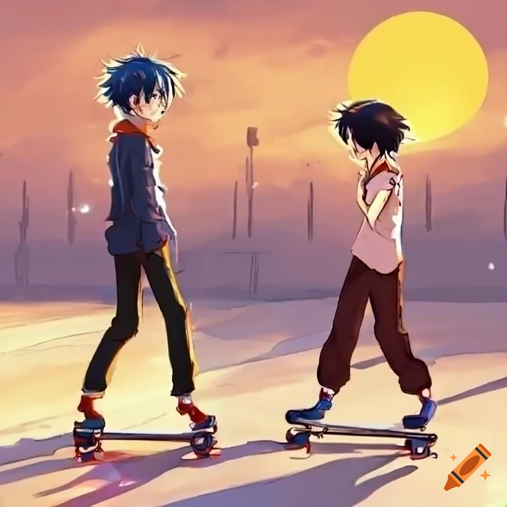 Skater Manga Anime Boy
