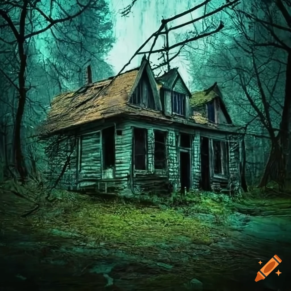 Abandoned house in the forest