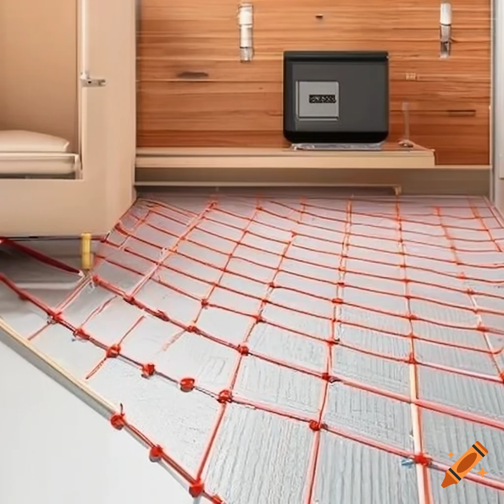 Efficient underfloor heating system on Craiyon