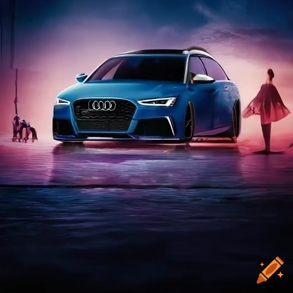 Disney movie poster featuring audi rs6 on Craiyon