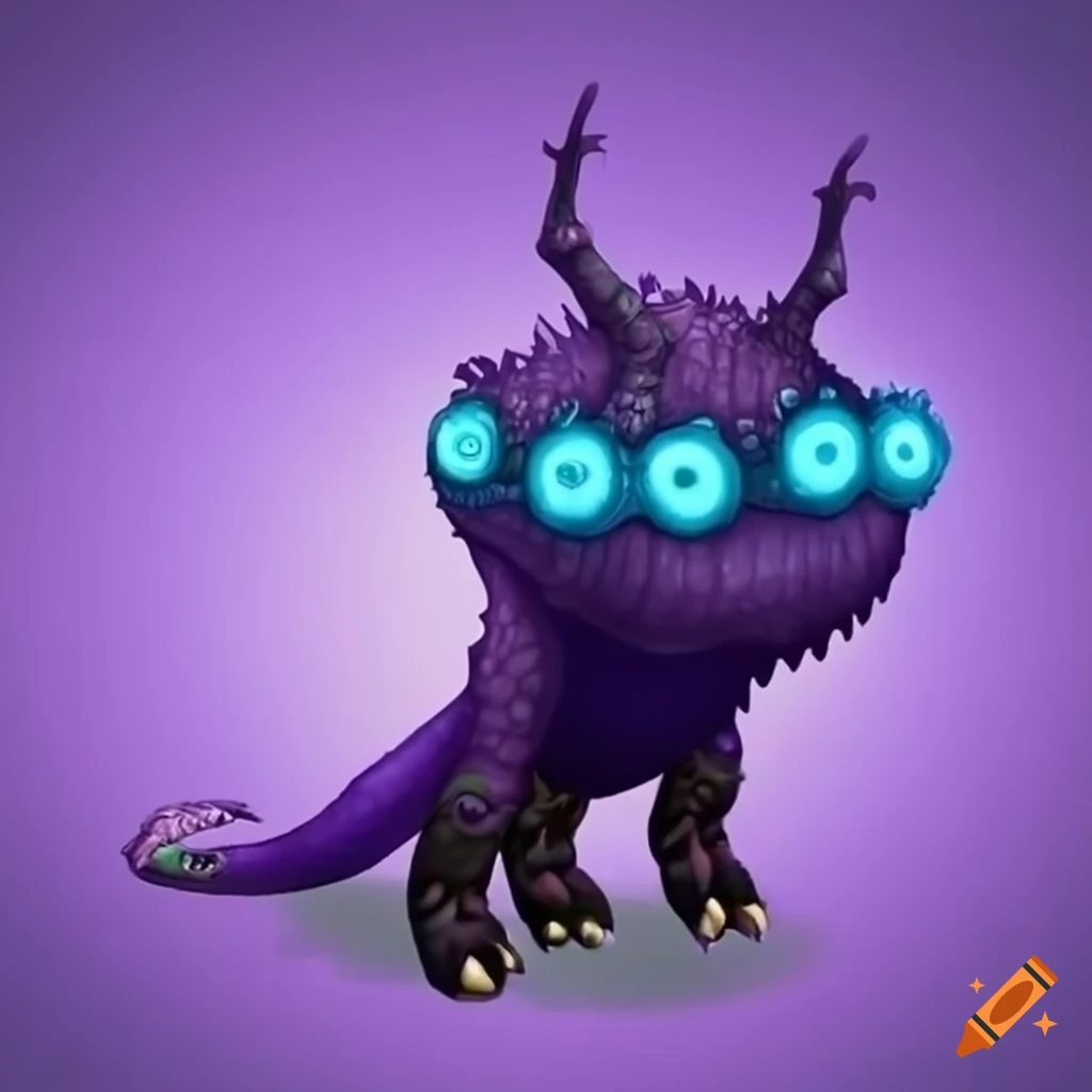 Shadow crystal creature from my singing monsters on Craiyon