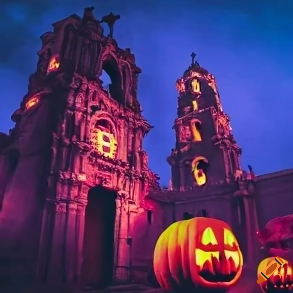 Halloween in arequipa, the most beautiful city in peru on Craiyon