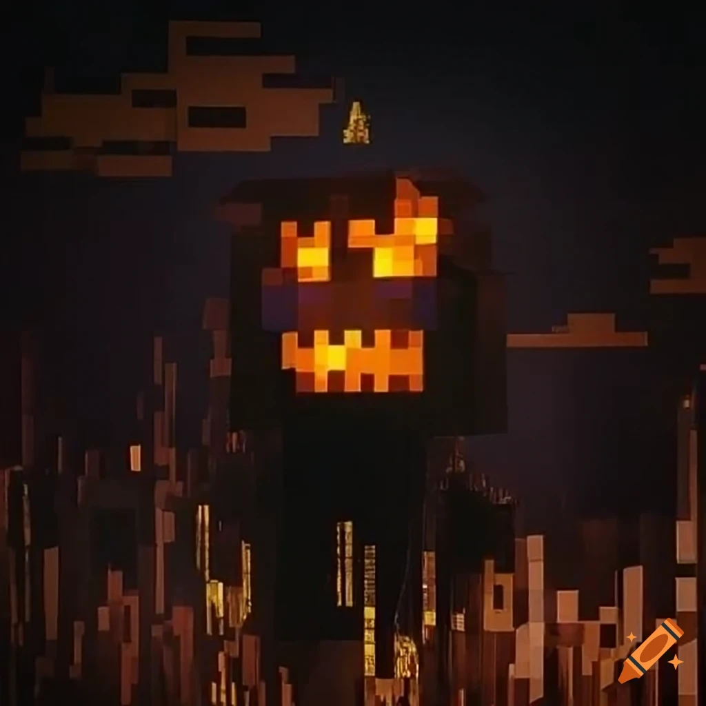 Minecraft scarecrow for Halloween