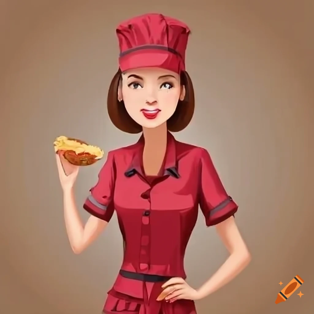 Smiling Fast Food Worker In Uniform On Craiyon