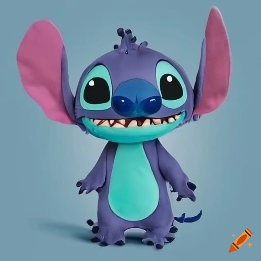 3d rendering of a cute disney plush toy named stylo fluffy colors on Craiyon