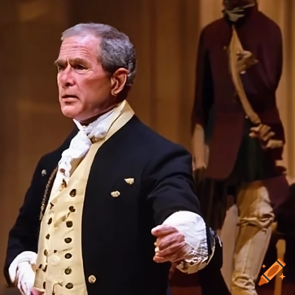 George W. Bush in Hamilton on Broadway