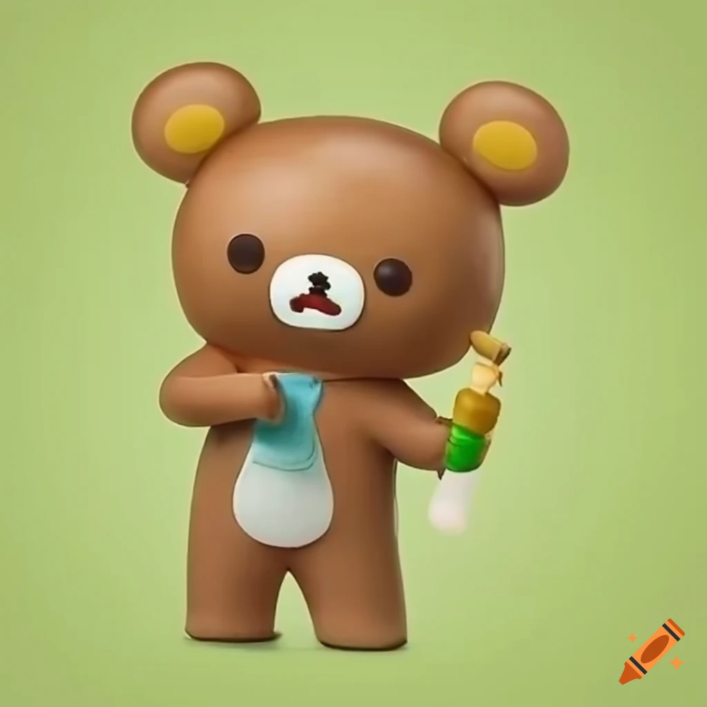 funny image of Rilakkuma smoking with Rick and Morty