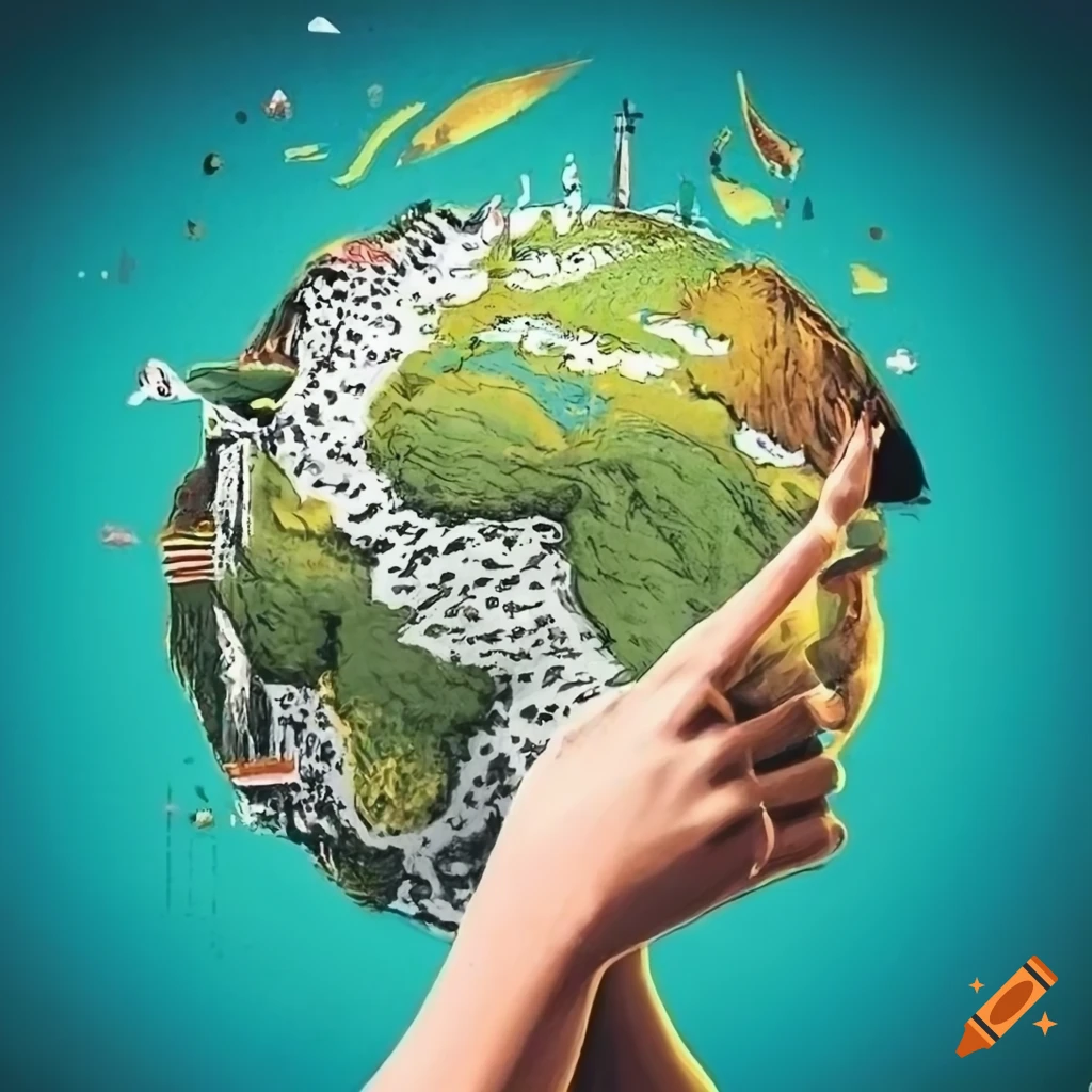 Environmental Awareness Poster With A Powerful Slogan On Craiyon