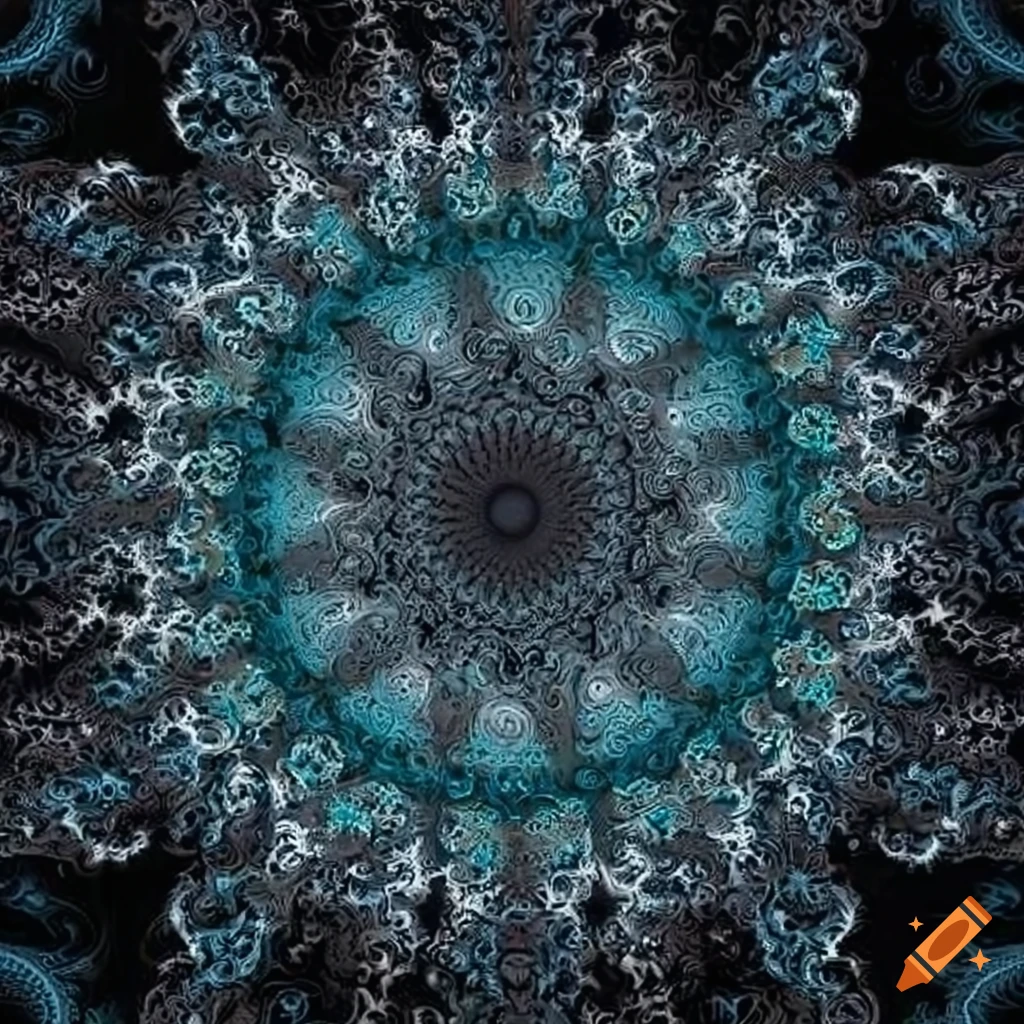 intricate torus-shaped fractal artwork