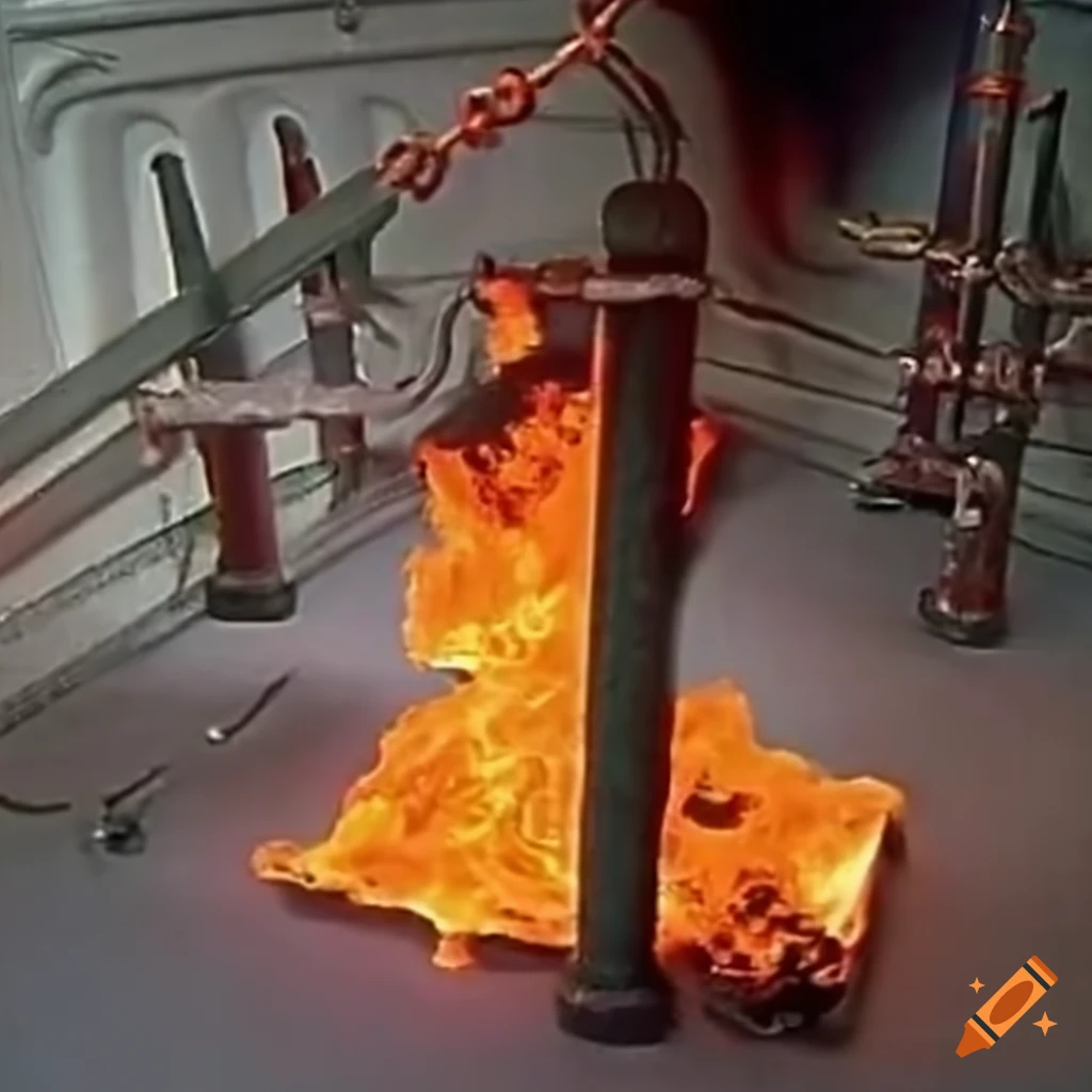 Rube goldberg machine in action