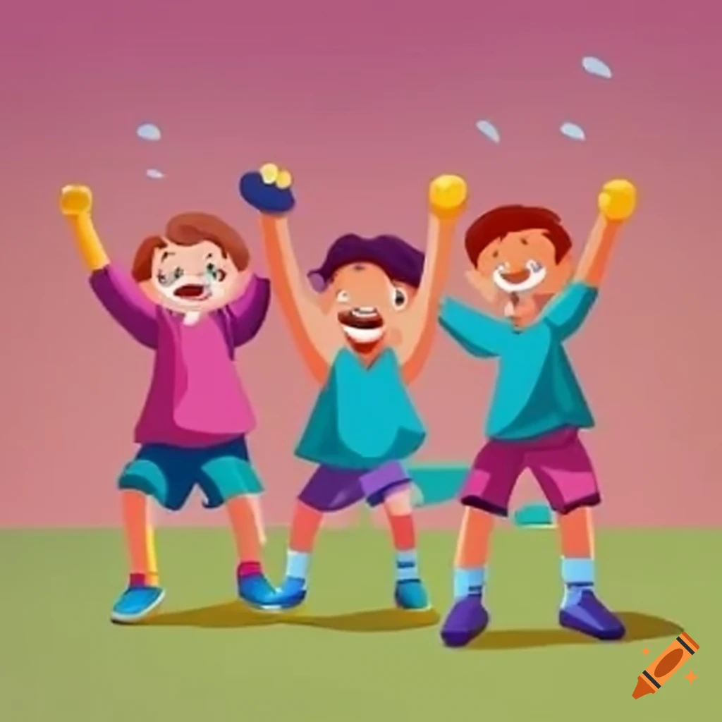 energetic kids participating in gym class