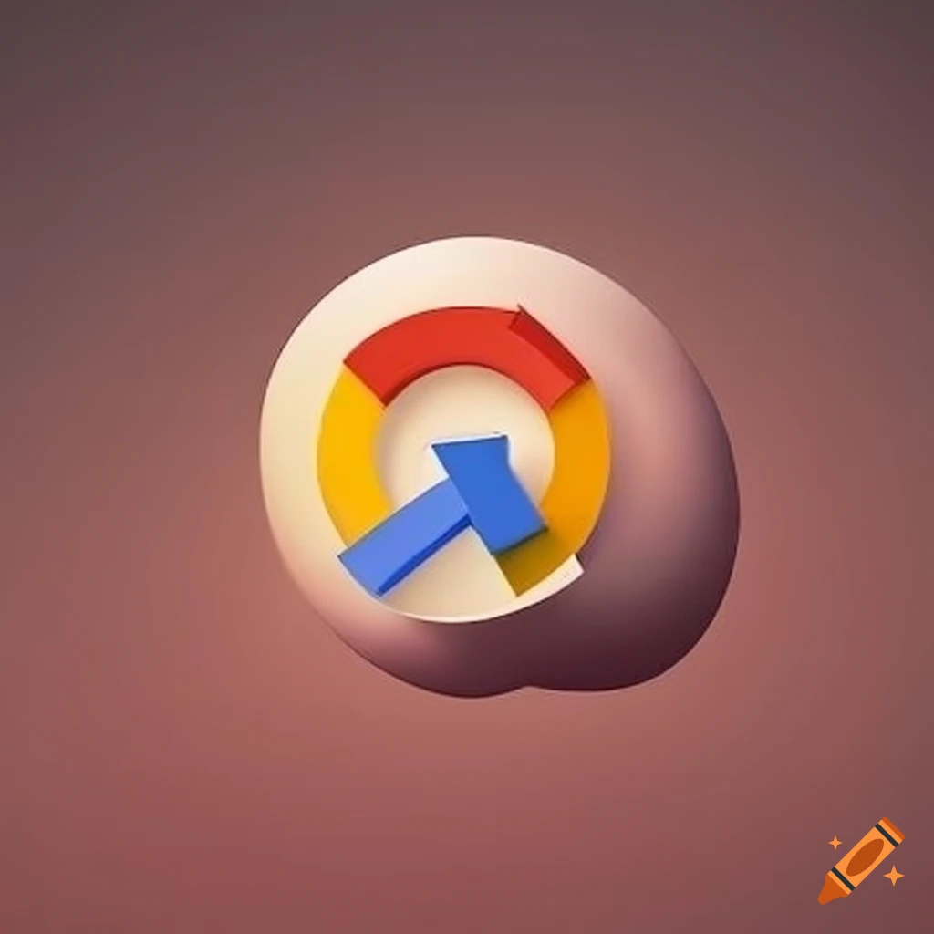 Microsoft logo with google logo disappearing on Craiyon