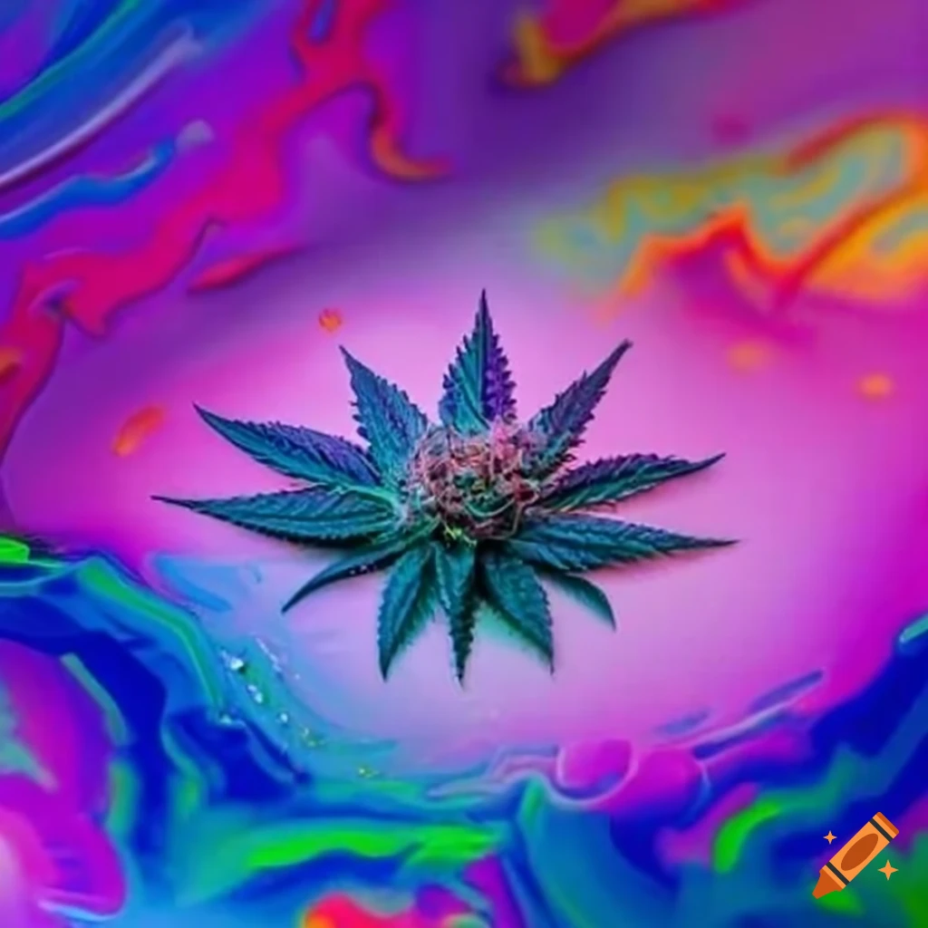 Sculpture Of Plastic Cannabis Flower On Craiyon