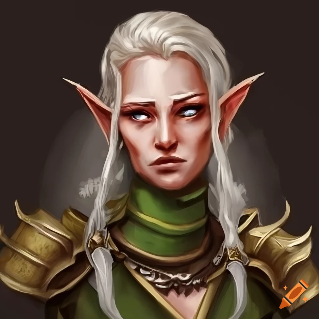 illustration of a tired Elf cleric