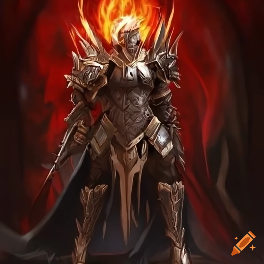 mysterious fiery Aeldari with unique armor