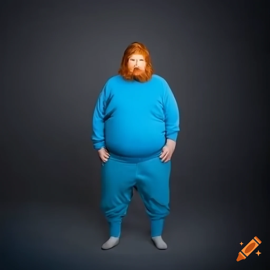 Portrait Of An Overweight Ginger Man With Beard On Craiyon