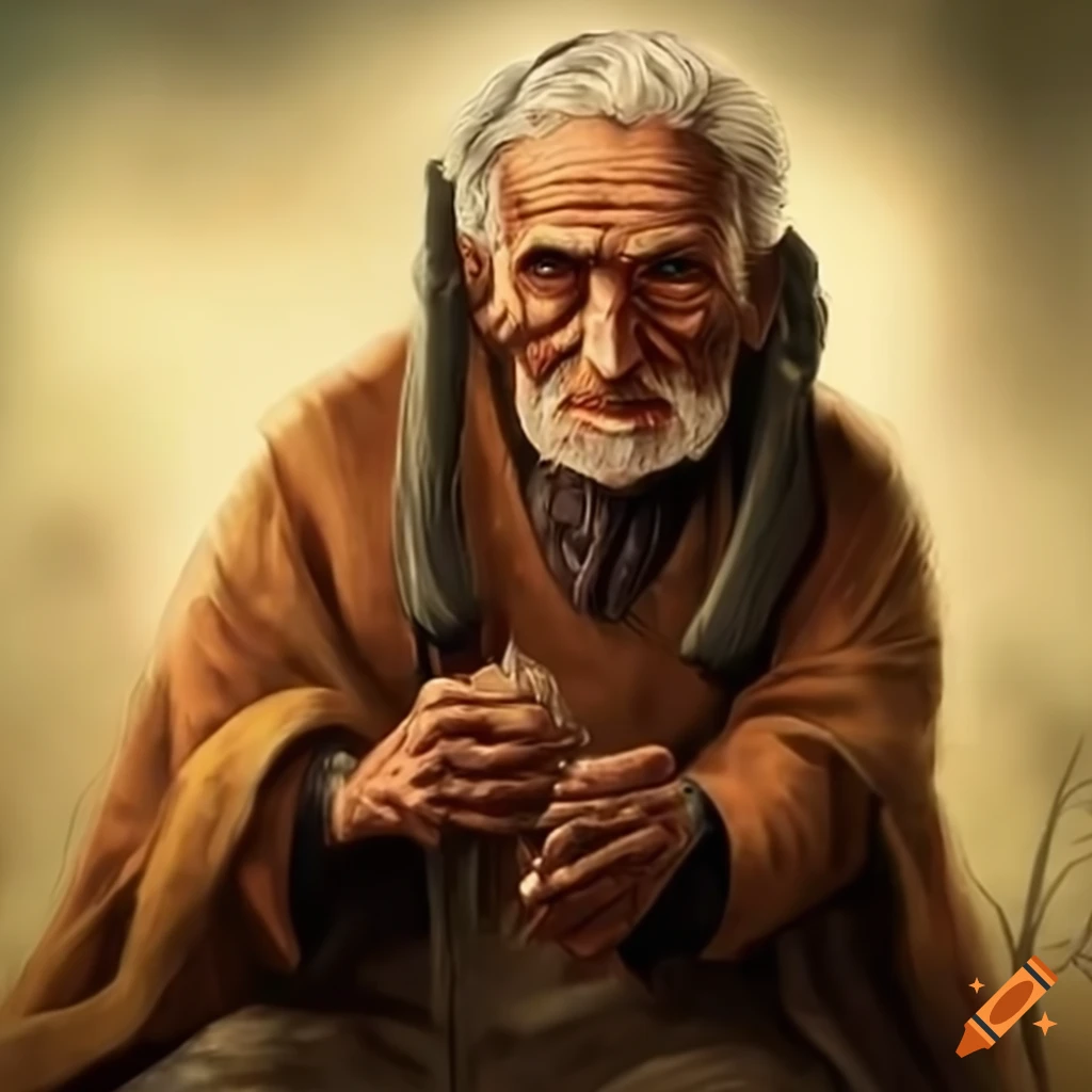 portrait of a wise village elder