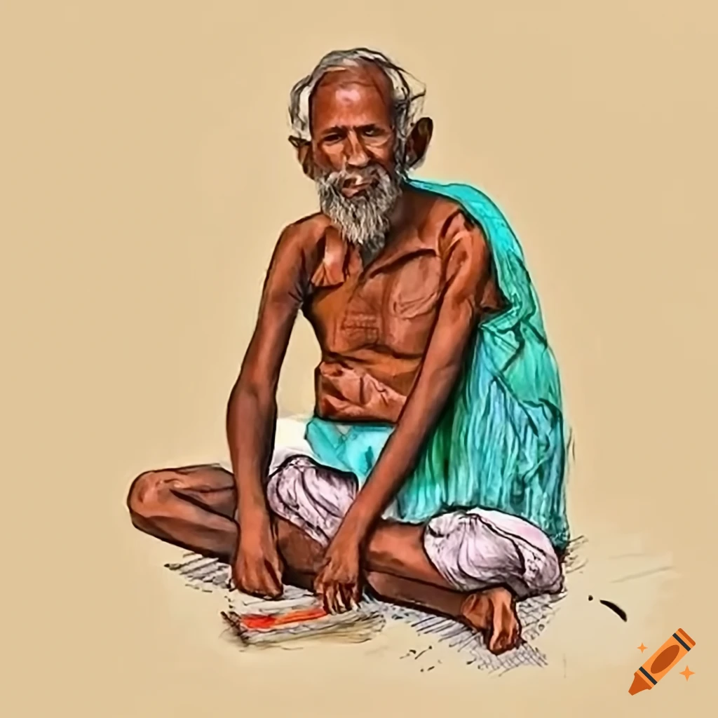 portrait-of-an-indian-hawker-drawing-on-the-street-on-craiyon