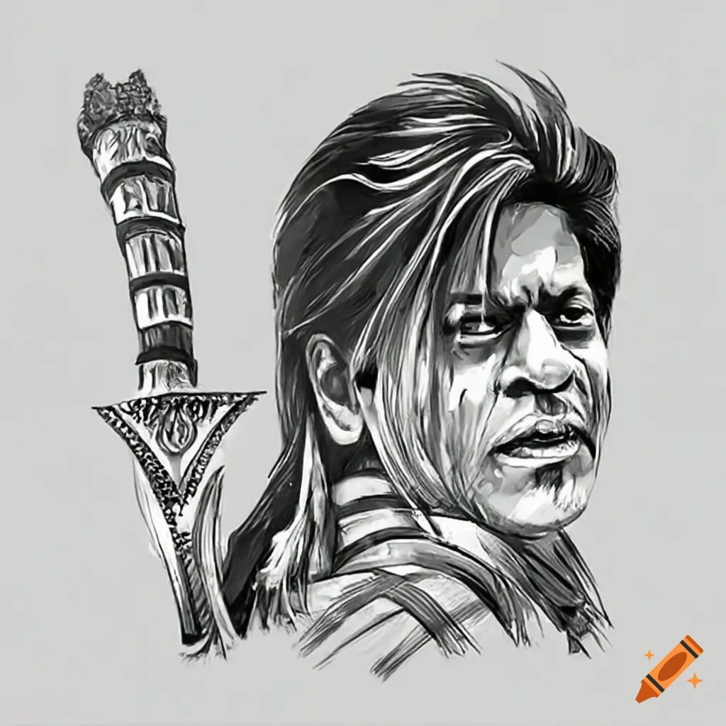 SRK Drawing by Akshay Matha - Fine Art America