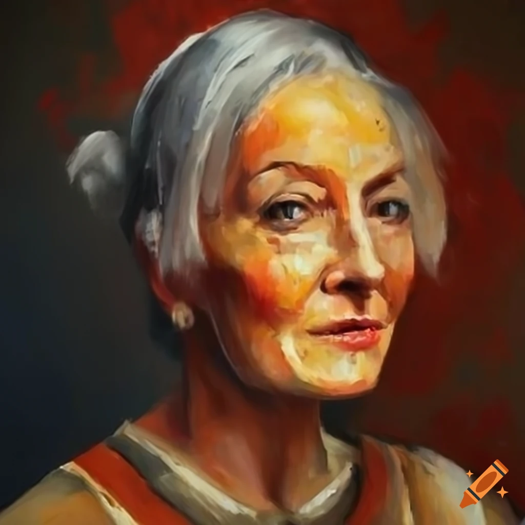 image of a retired female medieval soldier