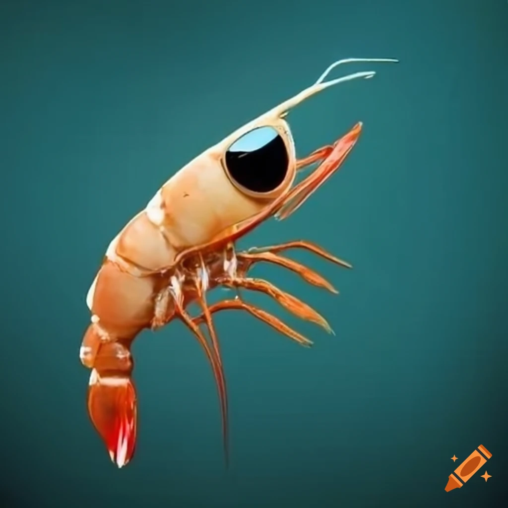 Cool shrimp wearing sunglasses on Craiyon