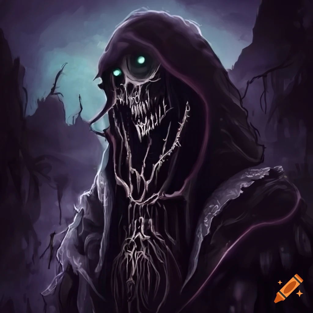 dark and menacing depiction of The Lich