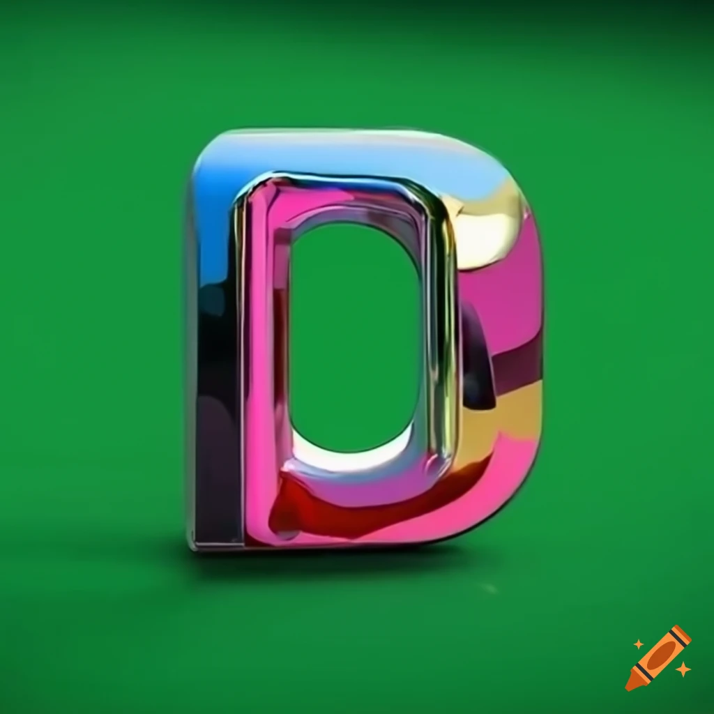 chrome letters 'p' and 'a' on a grass field