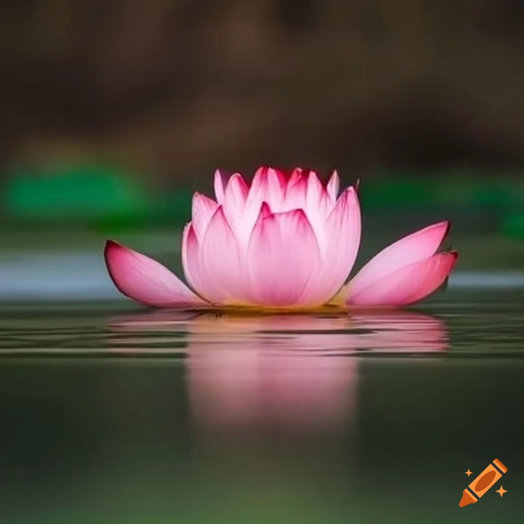 lotus flower in a river