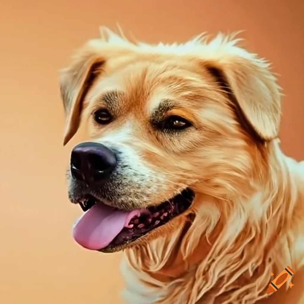 Imagen de un perro saltando on craiyon