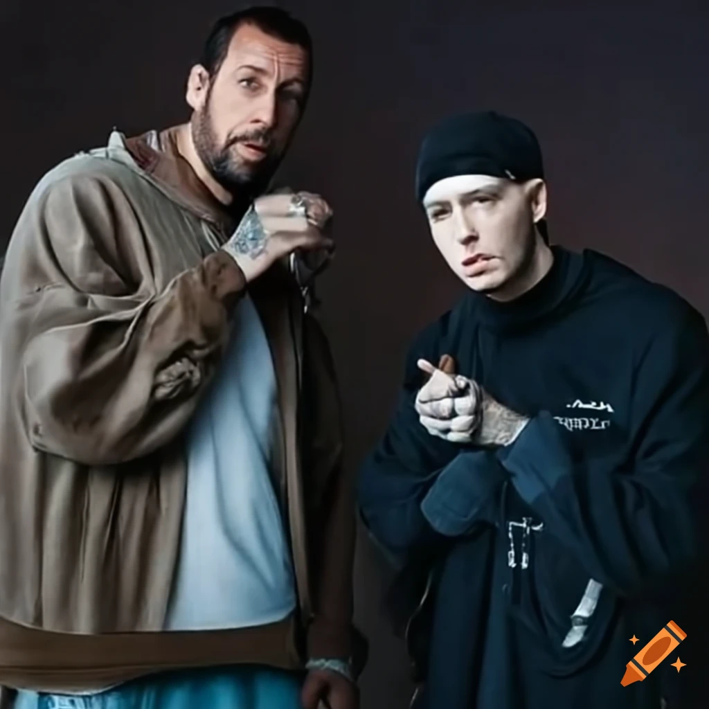 Adam Sandler and Eminem together