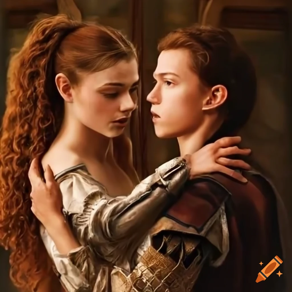 Tom Holland And Thomasin McKenzie Portraying Romeo And Juliet On Craiyon