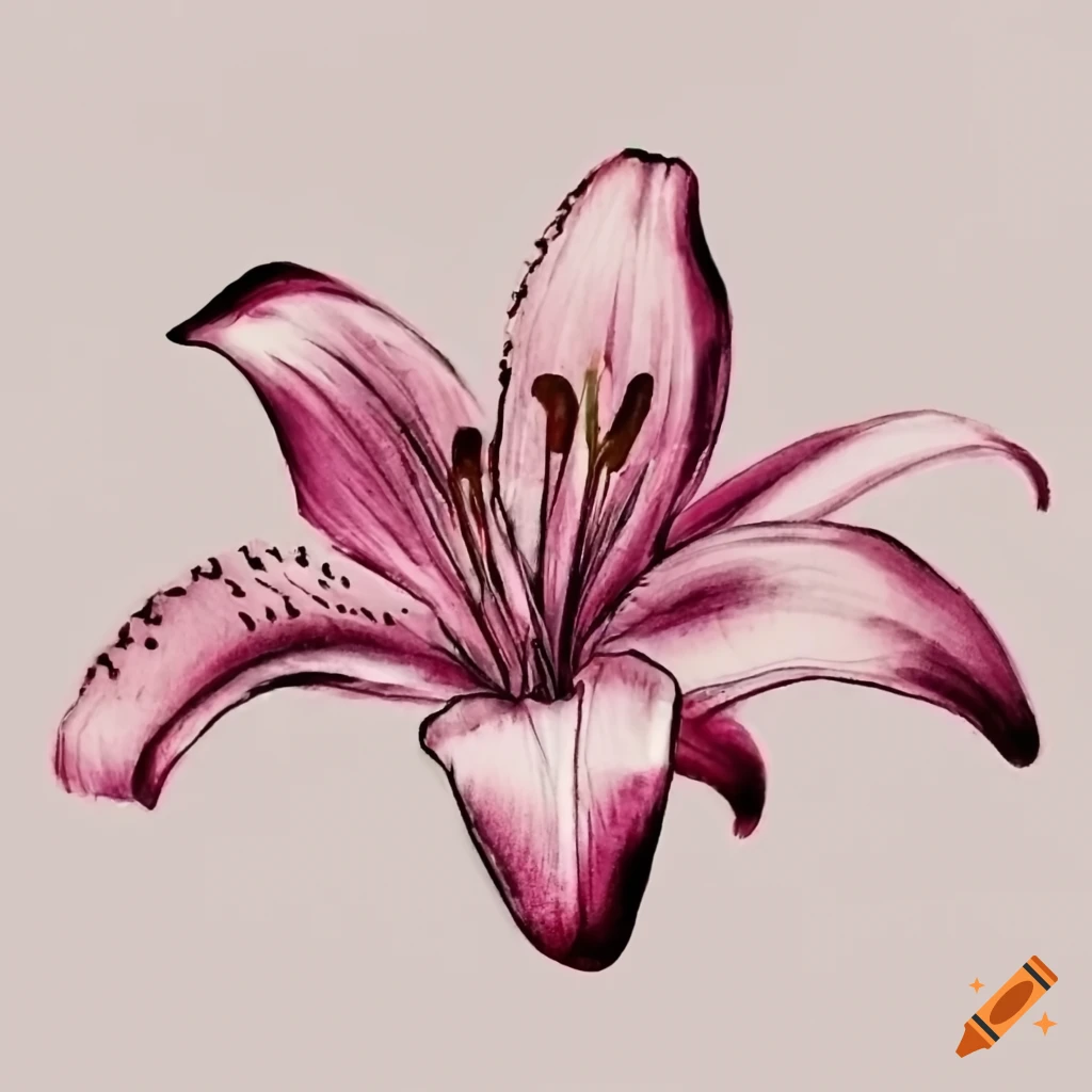 Detailed Drawing Of A Lily - Coloring Pages Of Flowers Printable Floral  Designs (@coloring) | Hero