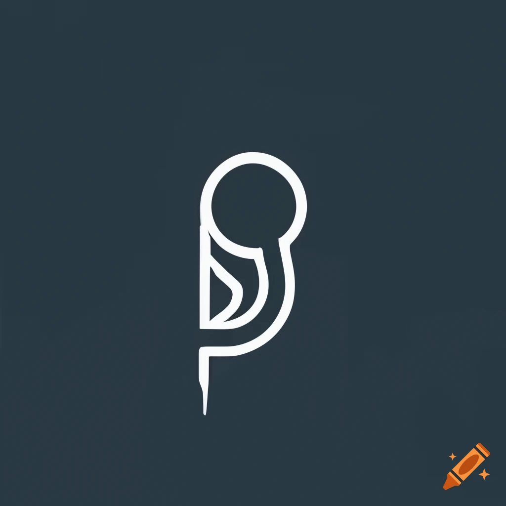 P letter logo design with creative made Royalty Free Vector