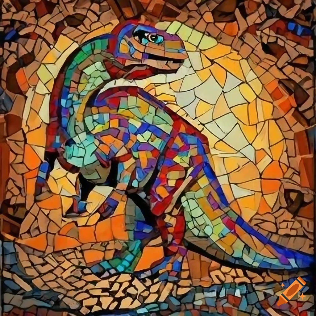 Dinosaurs Mosaic Dinosaurs Mosaic