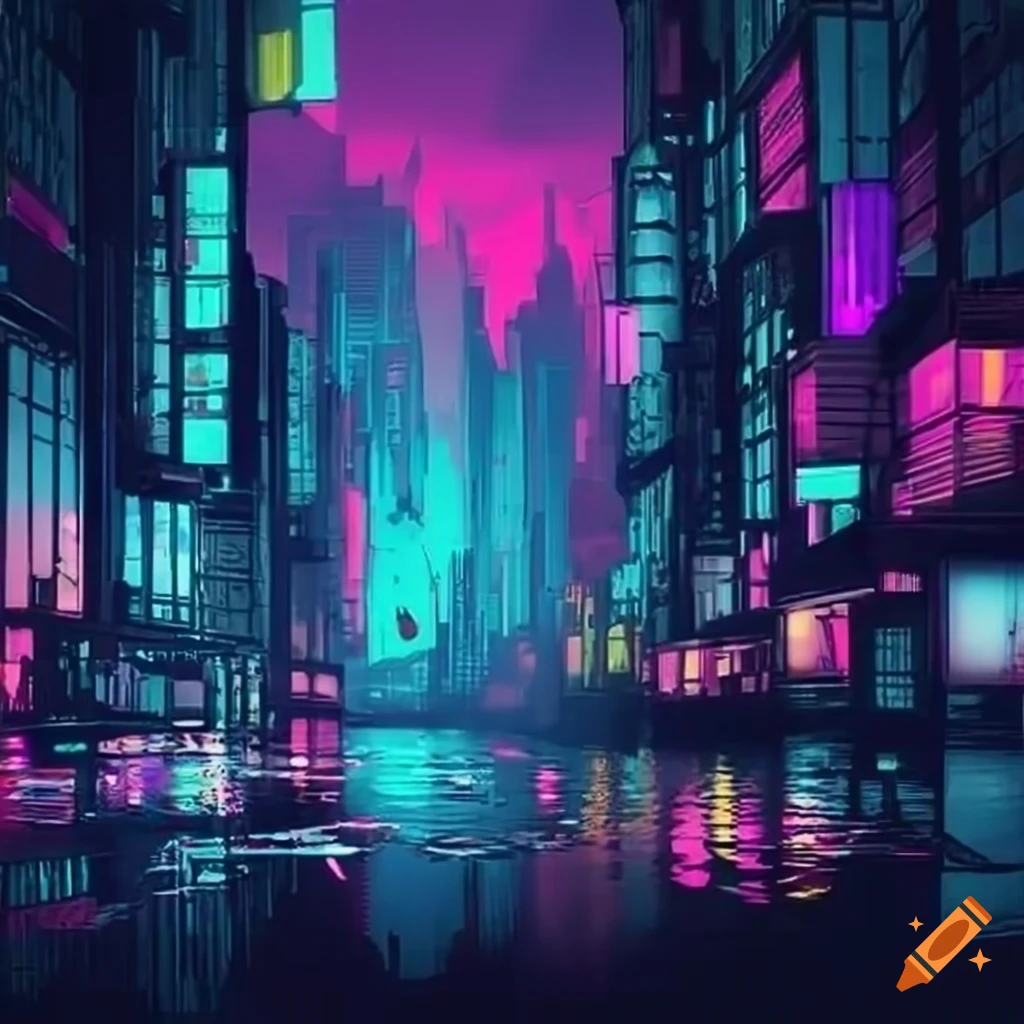 cyberpunk-city-melting