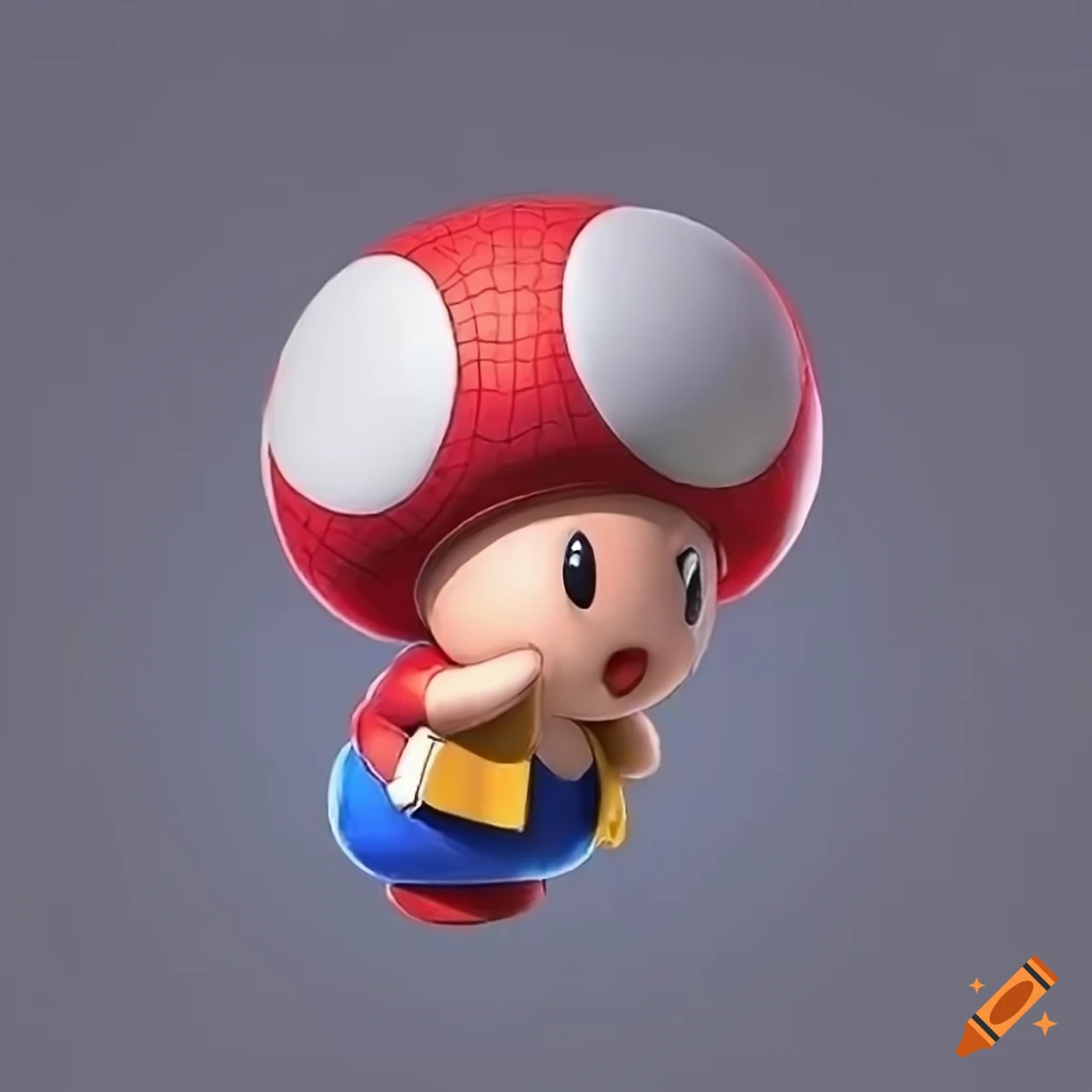 Toad Dressed As Spiderman On Craiyon