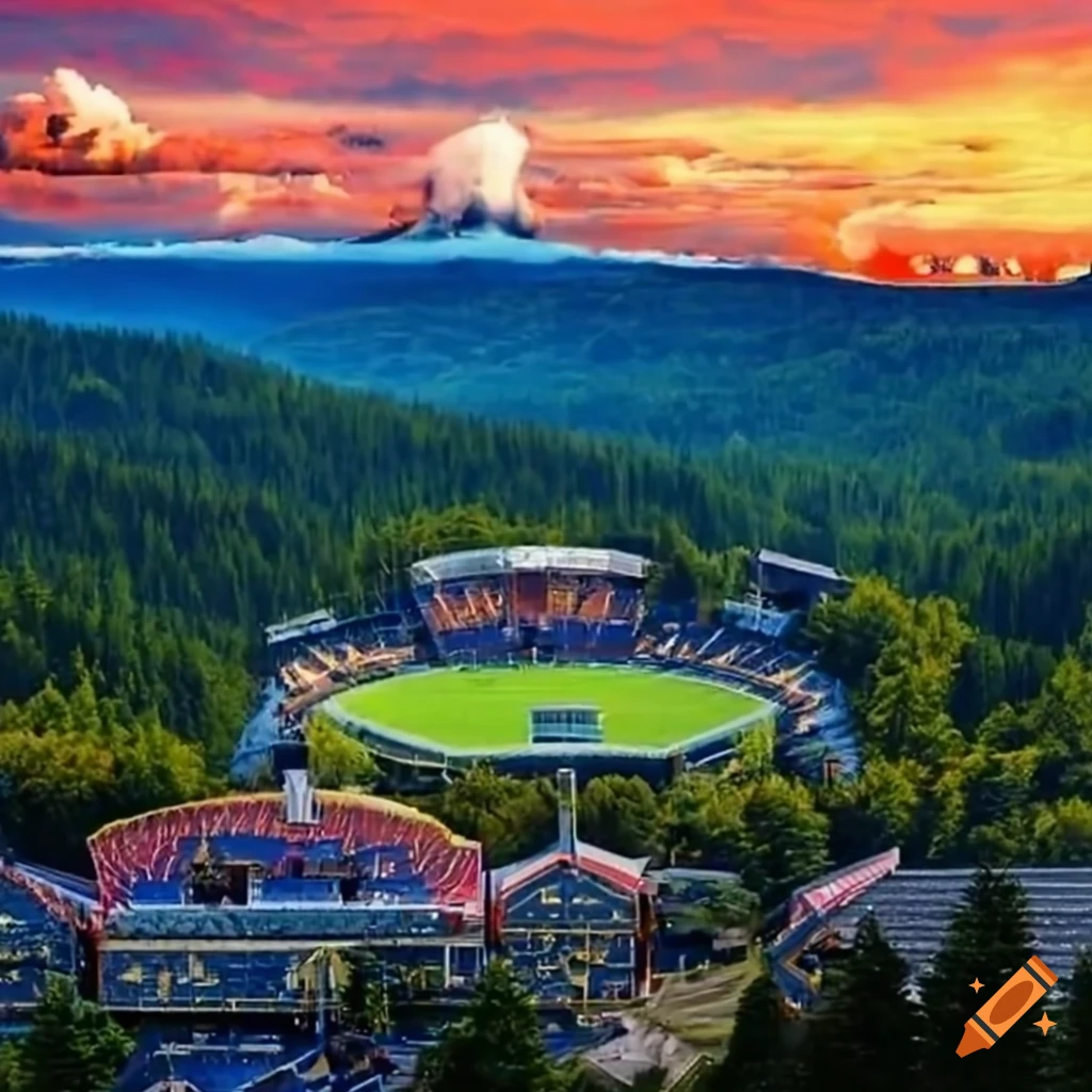 NFL football stadium for the Black Bears in the mountains