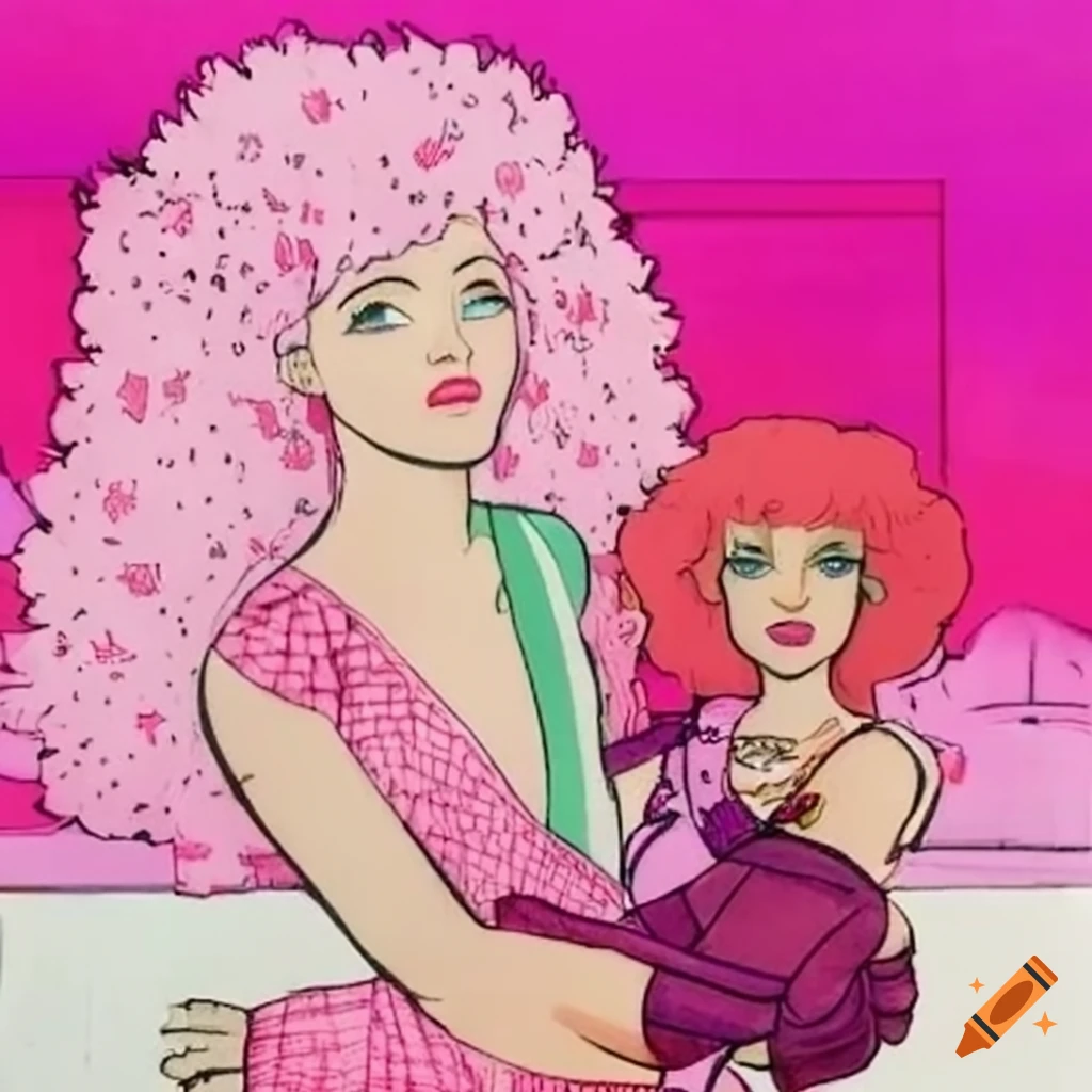 Illustration of jem and the holograms artwork