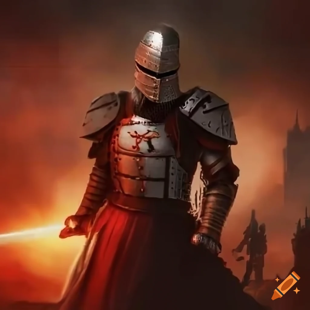 Image of a battle between imperial praetorian guard and templar armor ...