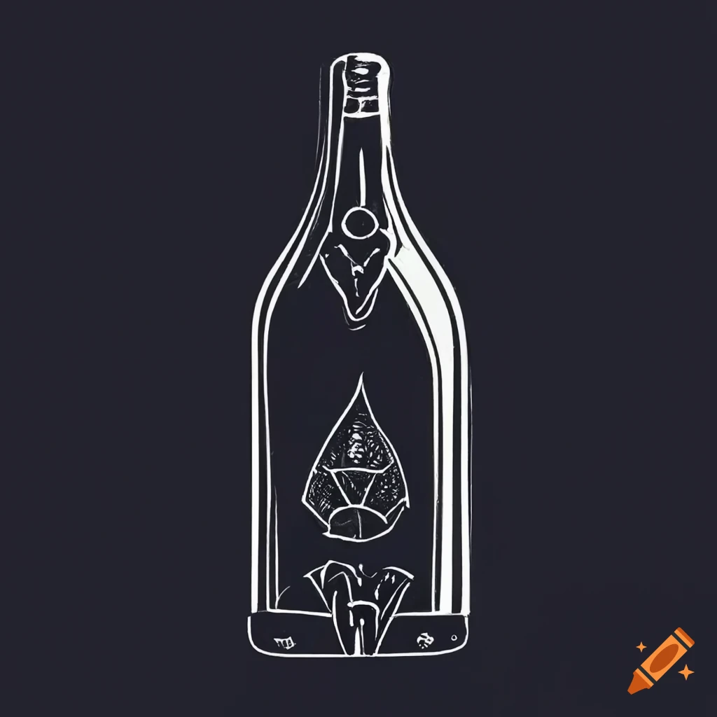 black and white tarot card with 'The Prosecco' written on it