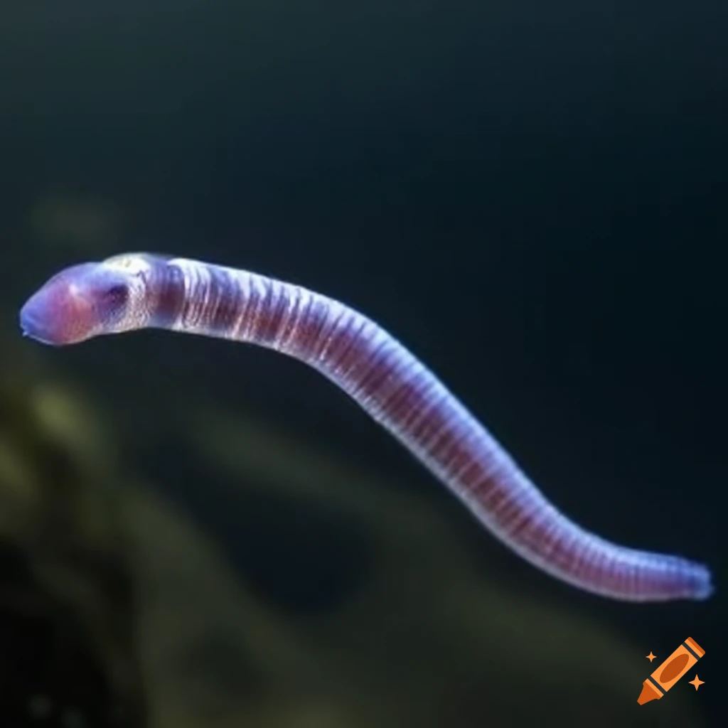 aquatic creature with worm-like appearance