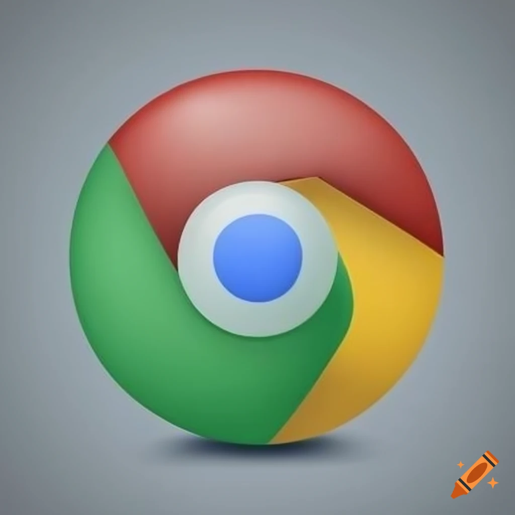 Google chrome logo on Craiyon