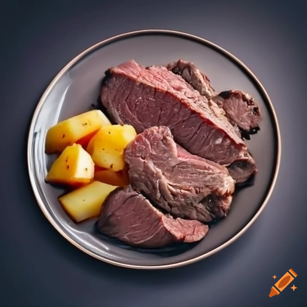 Delicious beef and potatoes dish on Craiyon