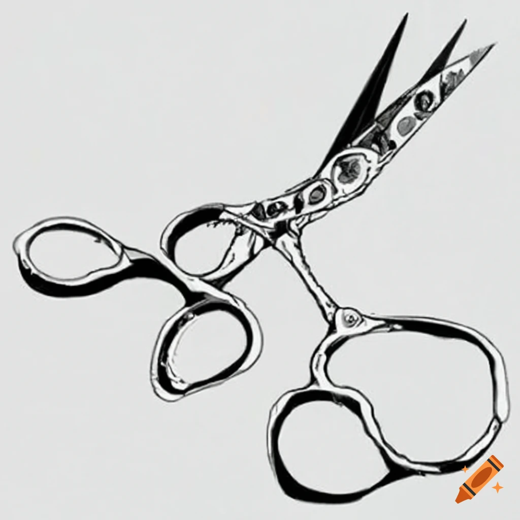 scissors vector sketch 11092847 Vector Art at Vecteezy