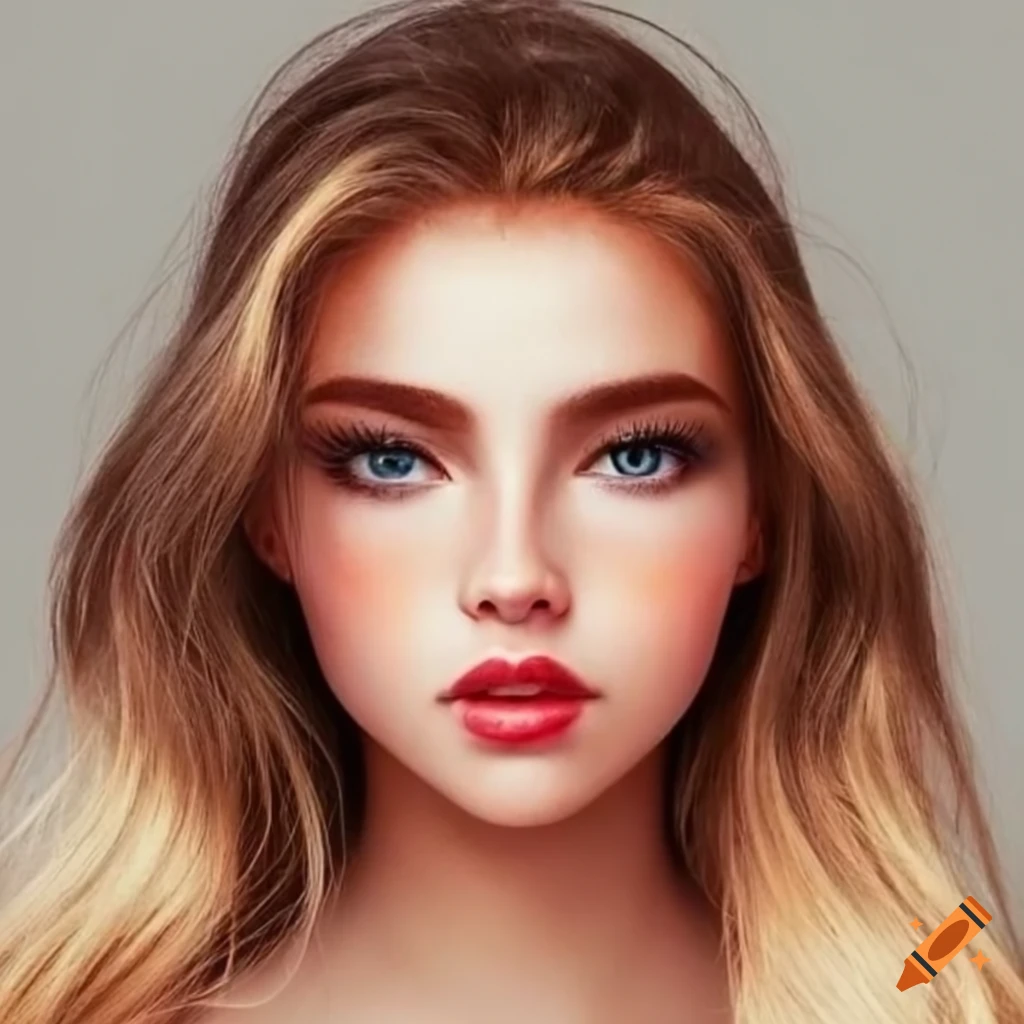 close-up portrait of a young woman with captivating gaze