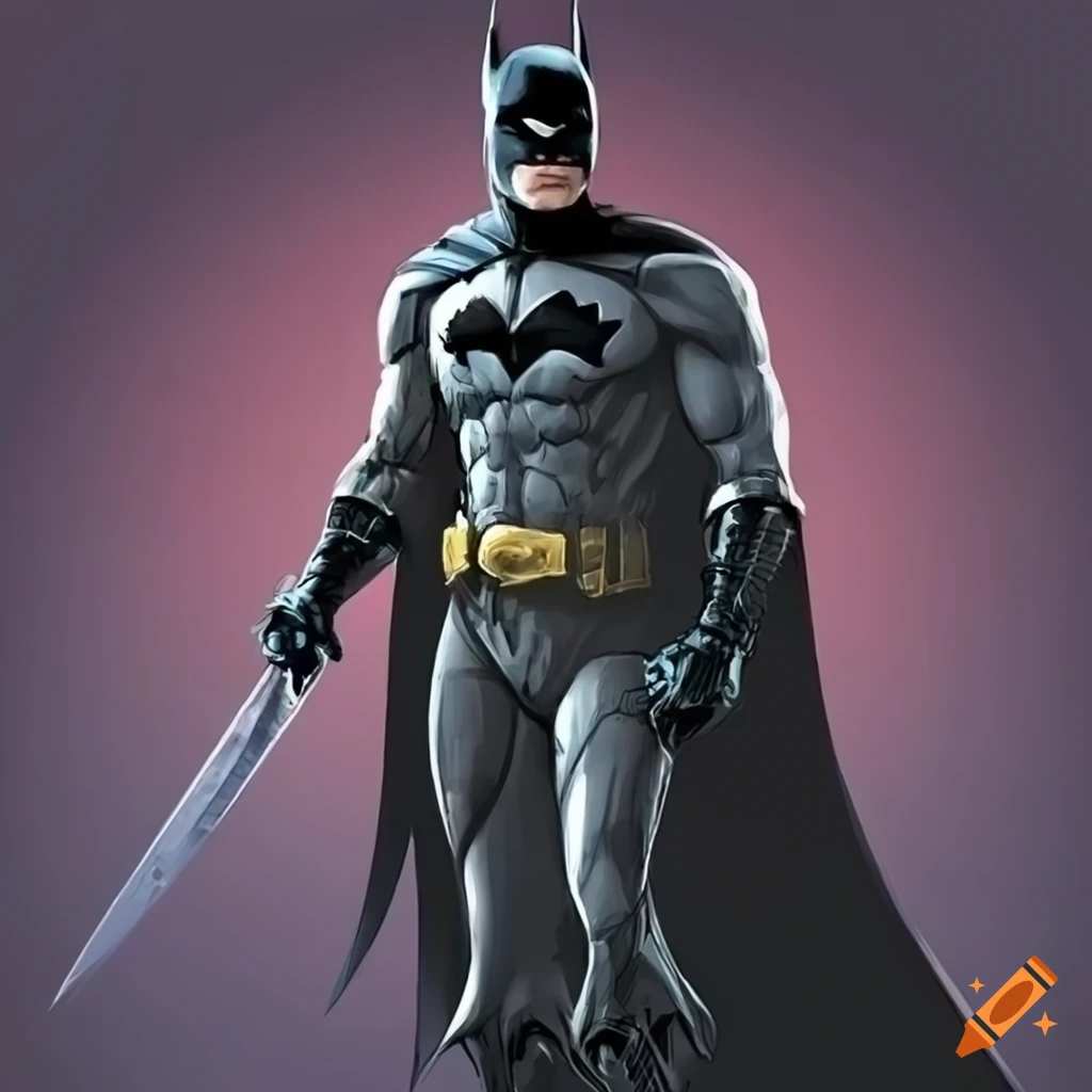 image of Batman wielding a sword
