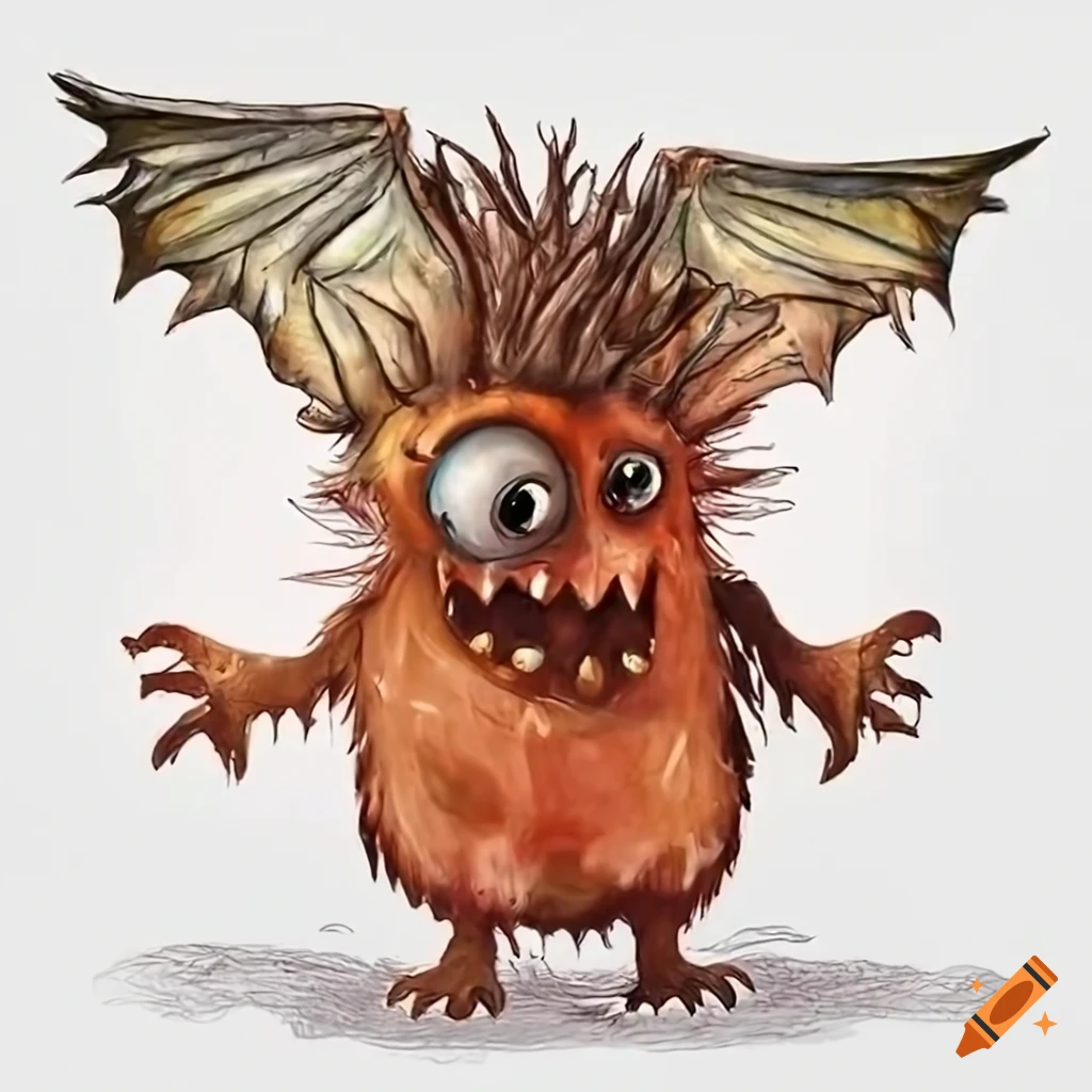 Free Vector | Cute monster doodle illustration
