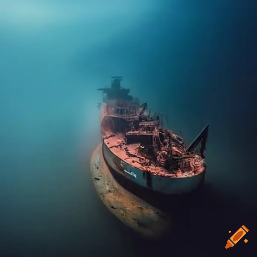 image of a massive oil tanker wreckage