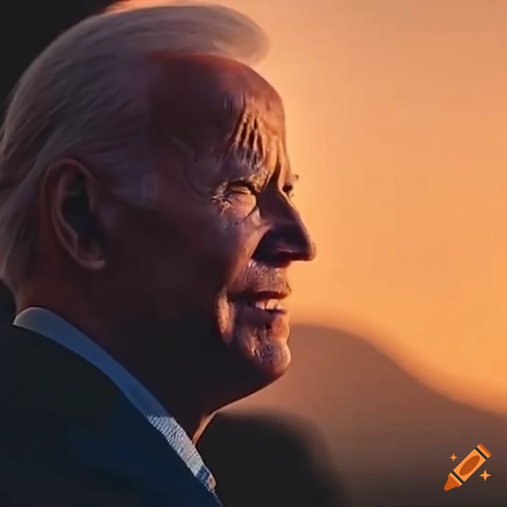 Footage of joe biden on the campaign trail on Craiyon