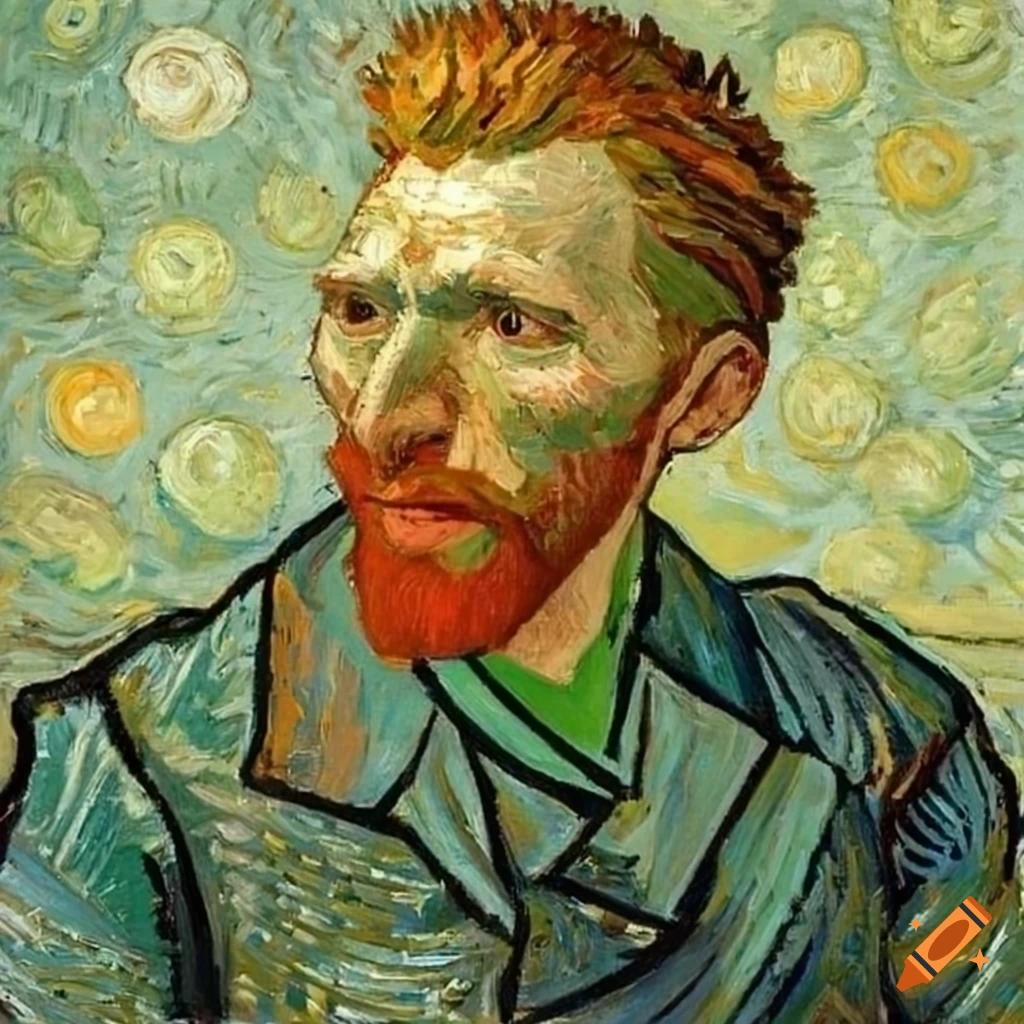 Portrait of boris becker by van gogh